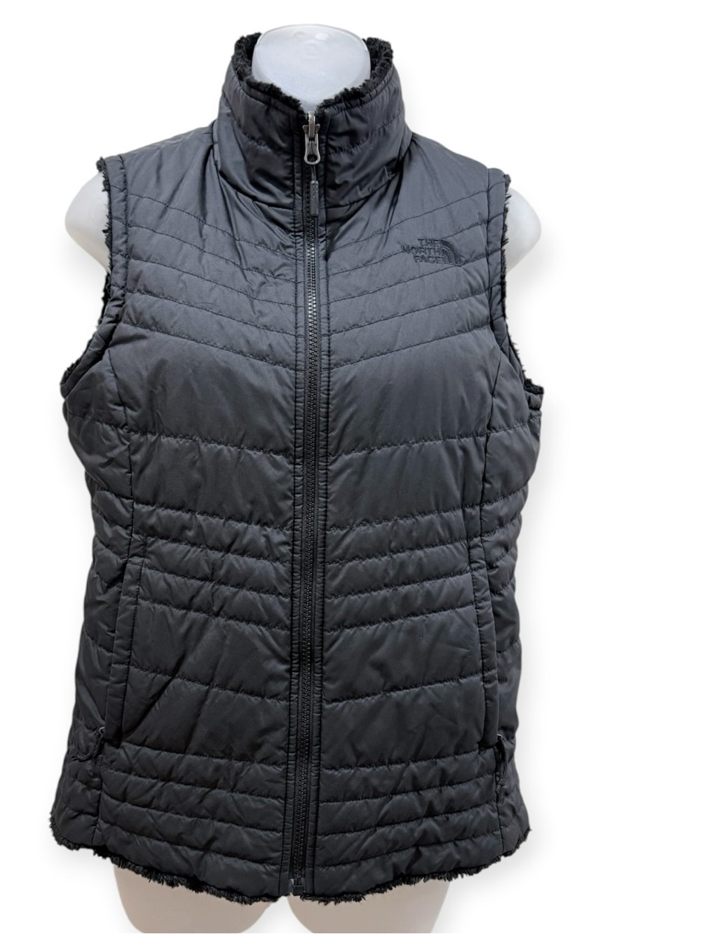 THE NORTH FACE Quilted Vest Women Black SZ M